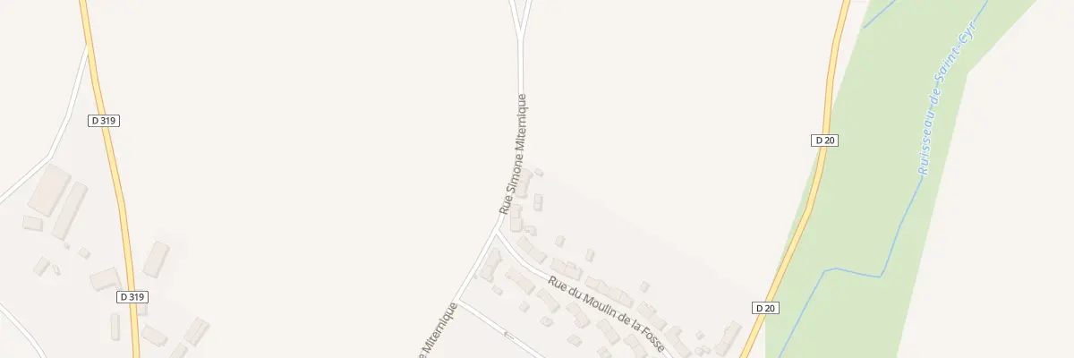 Plan du 13 Rue du Moulin de la Fosse à Senonches