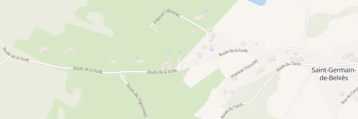 Plan du 394 Rte de la Forêt à Saint-Germain-de-Belvès