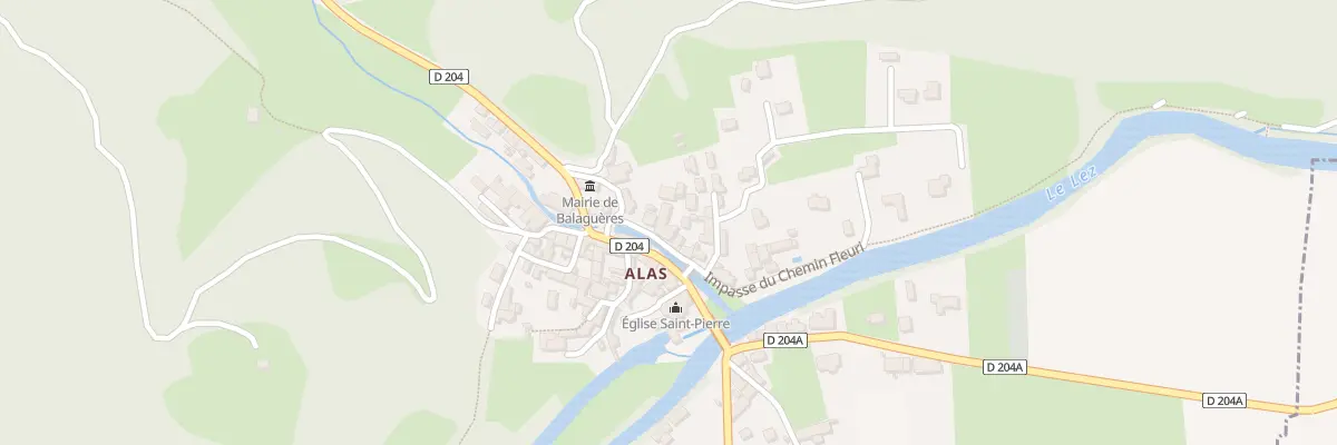 Plan du 108 Alas à Balaguères
