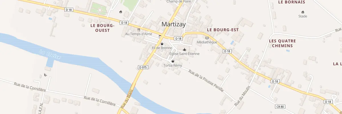 Plan du 2 Rue des Dames à Martizay