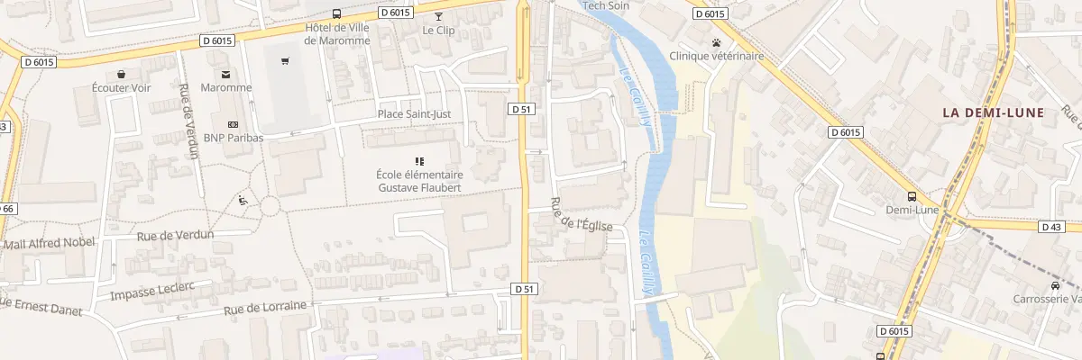 Plan du 5E Rue de la République à Maromme