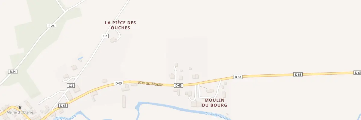 Plan du 5 Rue du Moulin à Obterre