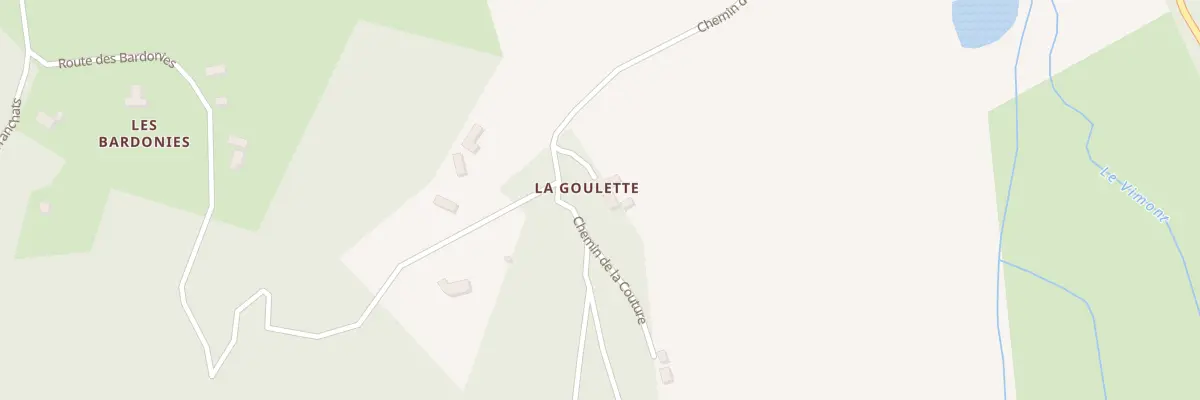 Plan du 161 La Goulette à Plazac