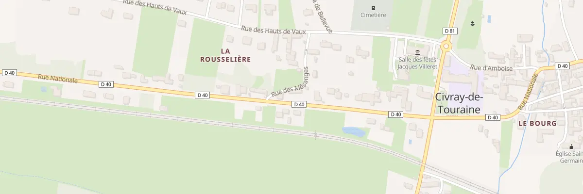 Plan du 30 Rue Nationale à Civray-de-Touraine