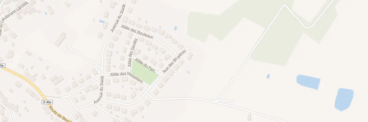Plan du 24 Rue des Bruyères à Peyrat-de-Bellac