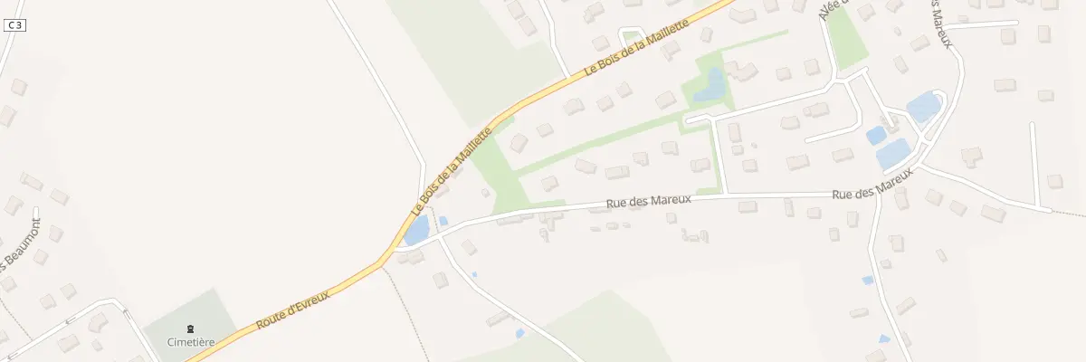 Plan du 7 Rue des Mareux à Caugé