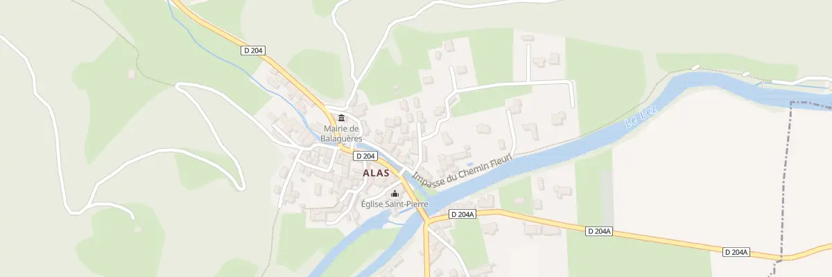 Plan du 113 Alas à Balaguères