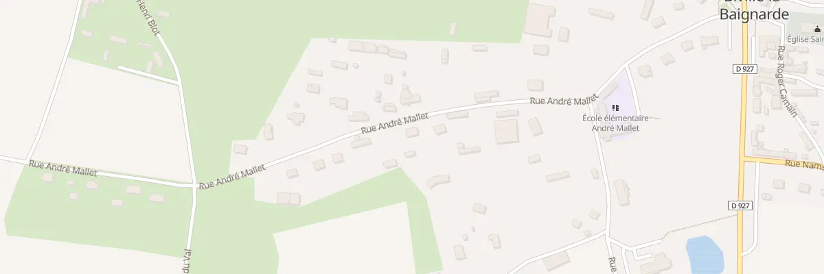 Plan du 411 Rue Andre Mallet à Biville-la-Baignarde