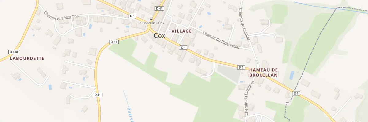 Plan du 94 Village à Cox
