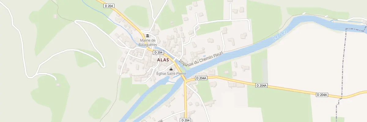 Plan du 119 Alas à Balaguères