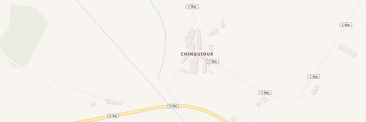 Plan du 13 Chinquioux à Oradour-Saint-Genest