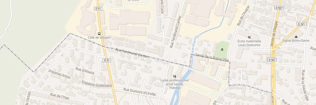 Plan du 51 Rue Ferdinand Cartier à Notre-Dame-de-Bondeville
