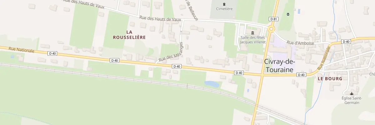 Plan du 26 Rue Nationale à Civray-de-Touraine