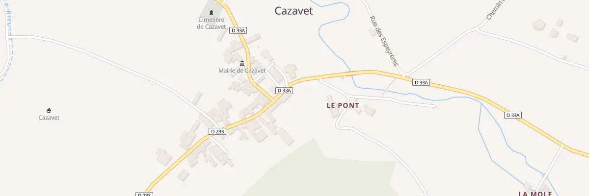 Plan du 1 Rue des 2 Fontaines à Cazavet