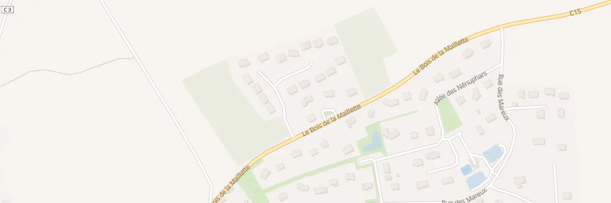 Plan du 3 Le Bois de la Maillette à Caugé