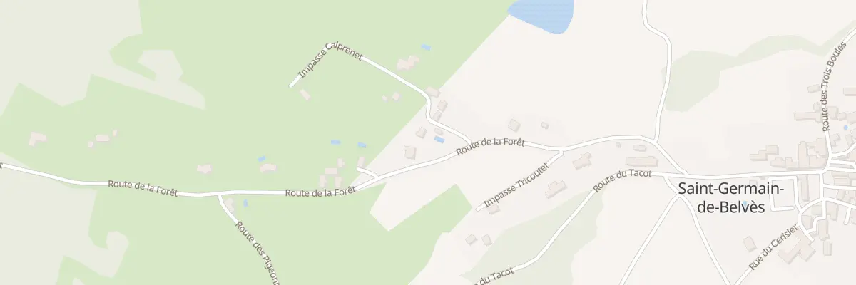 Plan du 328 Rte de la Forêt à Saint-Germain-de-Belvès