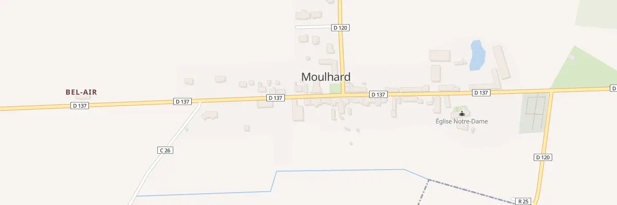Plan du 25 Rue de la Mairie à Moulhard