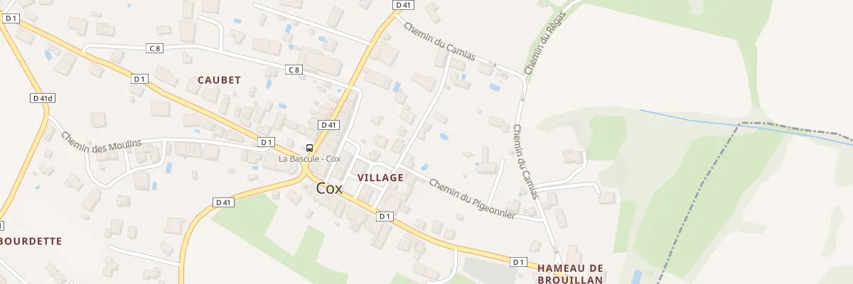 Plan du 9011 Village à Cox