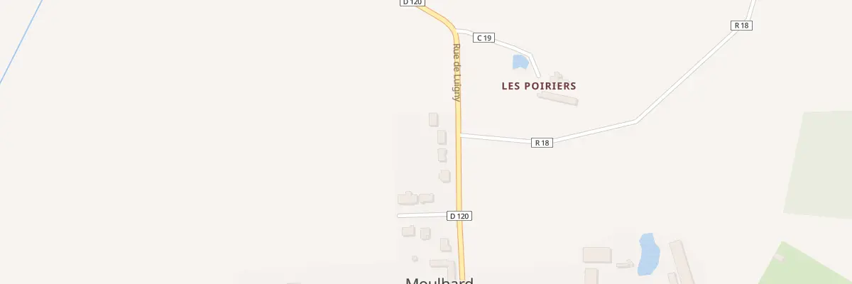 Plan du 7 Rue de Luigny à Moulhard