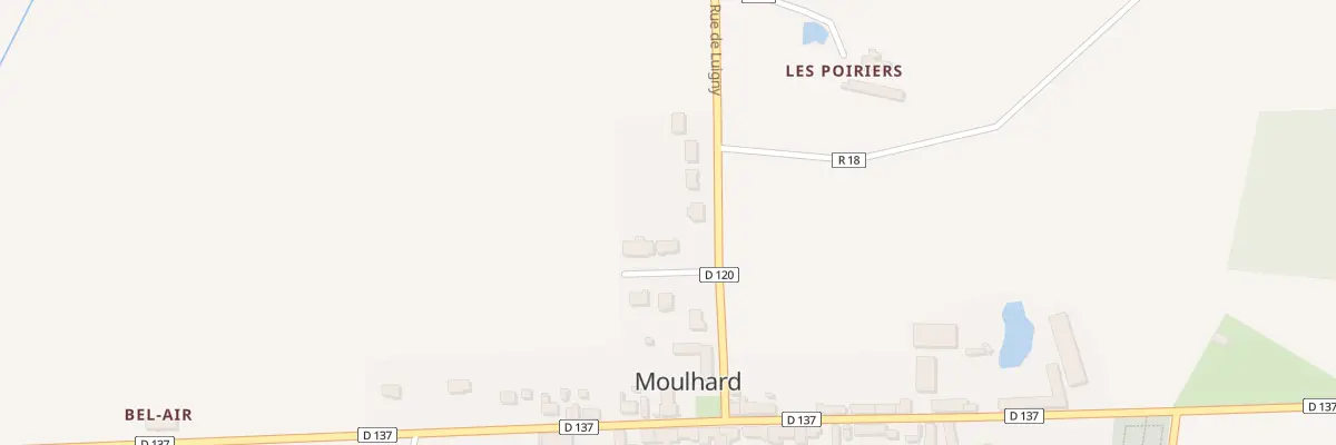 Plan du 1 Rue du Grand Bois à Moulhard