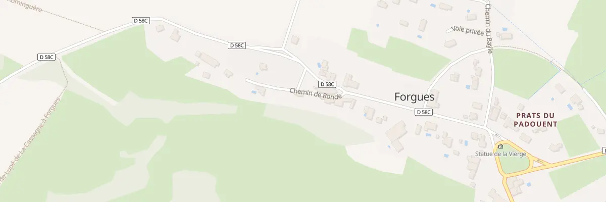 Plan du 65 Che de Ronde à Forgues