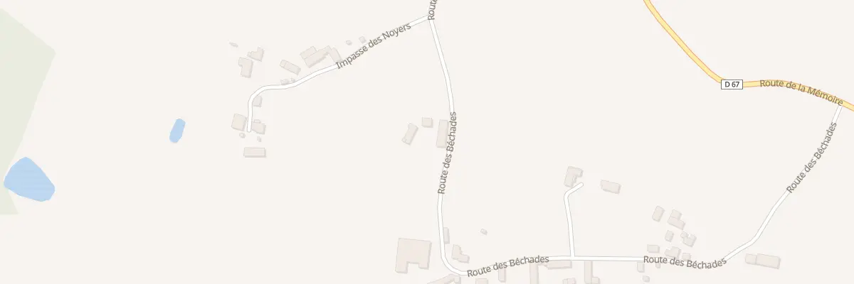 Plan du 458 Rte des Béchades à Sarrazac