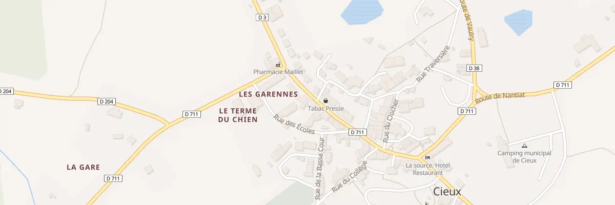 Plan du 33 Rue du Onze Novembre 1918 à Cieux