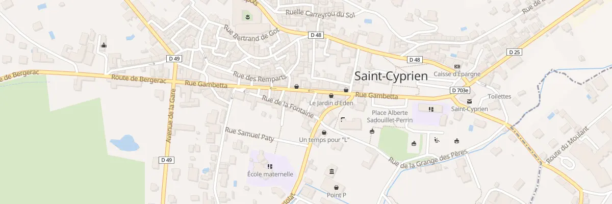 Plan du 17 Rue Gambetta à Saint-Cyprien