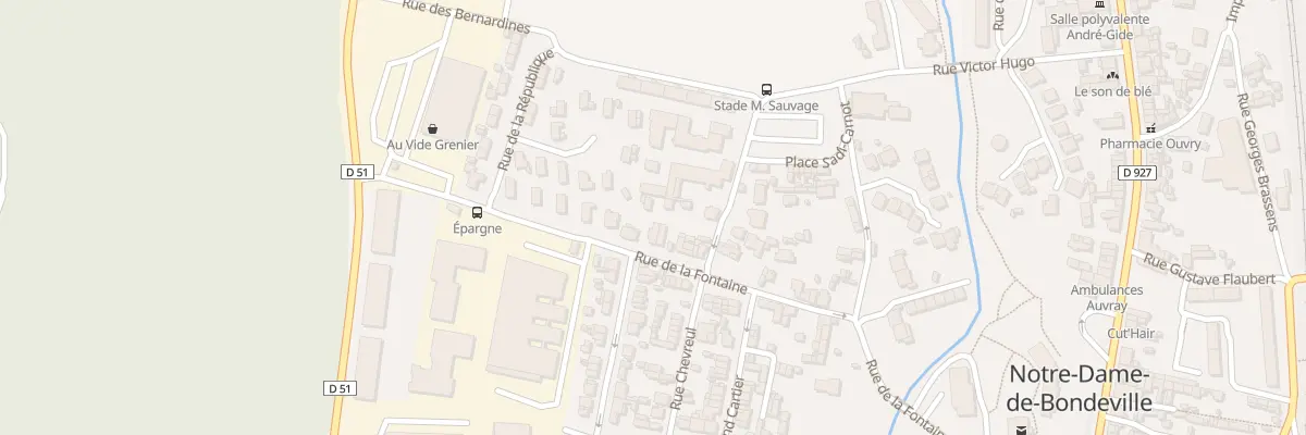Plan du 32 Rue de la Fontaine à Notre-Dame-de-Bondeville