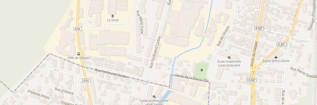 Plan du 40B Rue Ferdinand Cartier à Notre-Dame-de-Bondeville