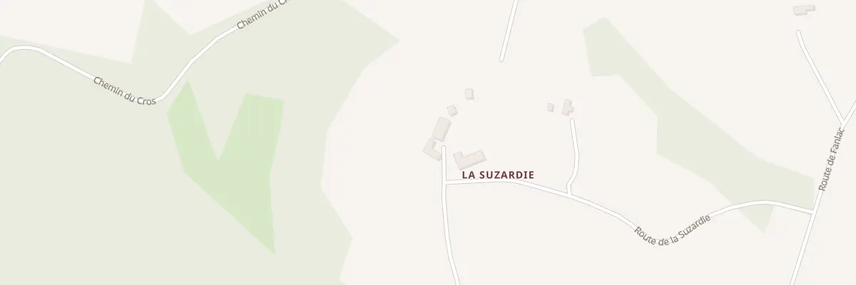 Plan du 105 La Suzardie à Plazac