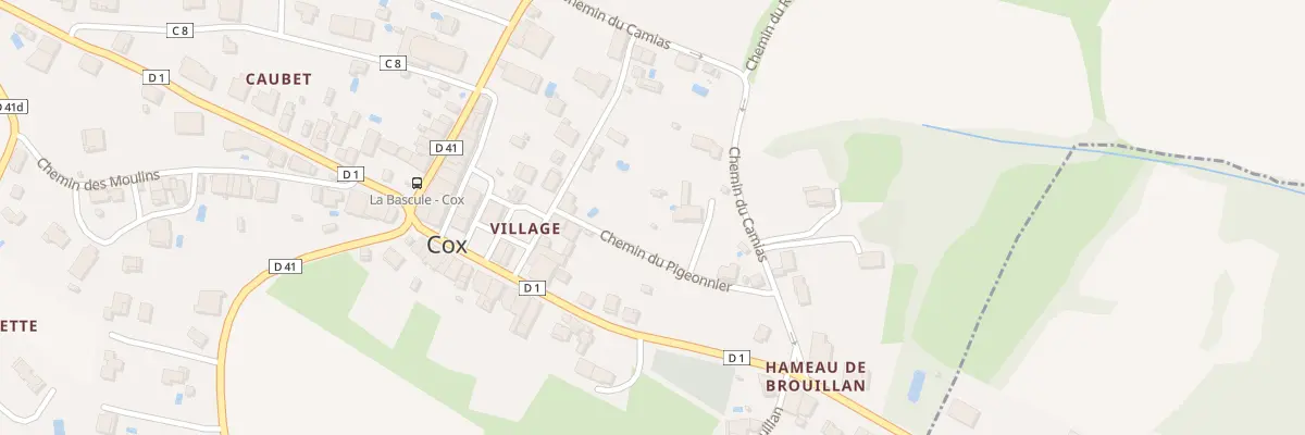 Plan du 80A Village à Cox