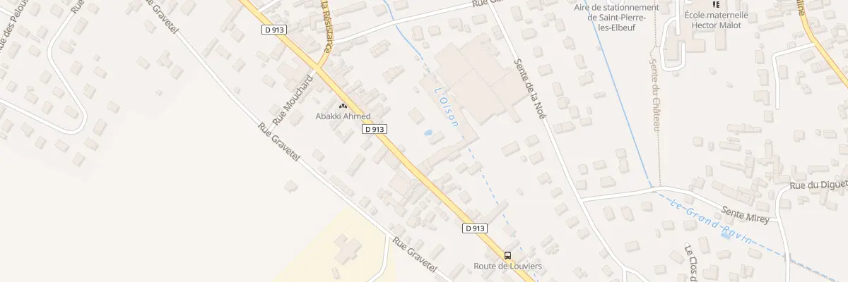 Plan du 1972 Rue de Louviers à Saint-Pierre-lès-Elbeuf
