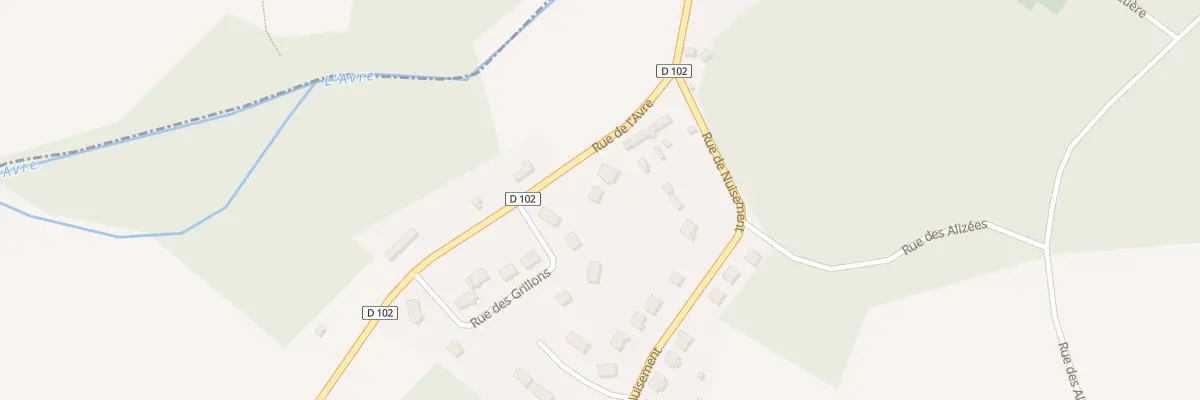 Plan du 46 Rue de l’Avre à Bérou-la-Mulotière
