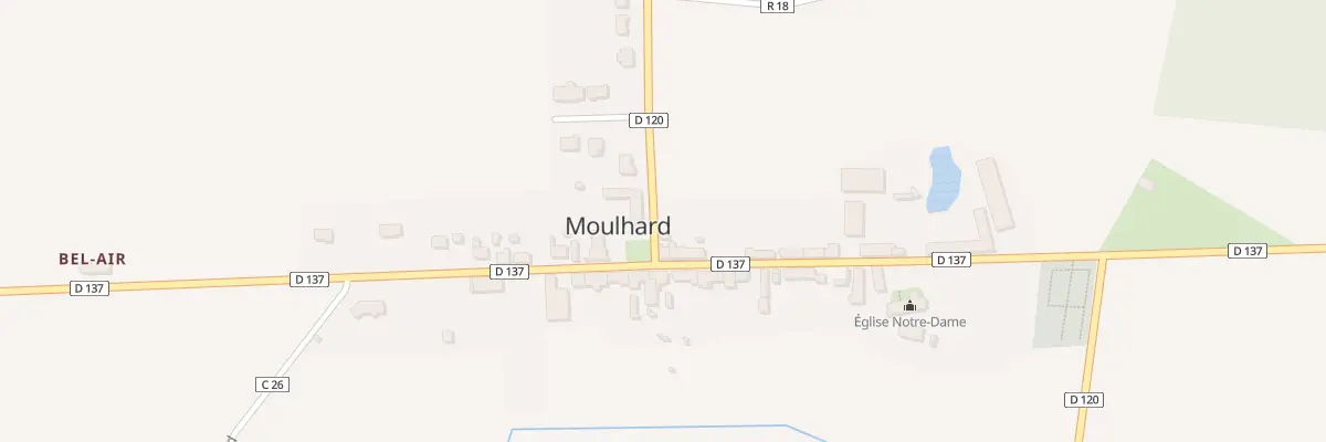 Plan du 14 Rue de la Mairie à Moulhard