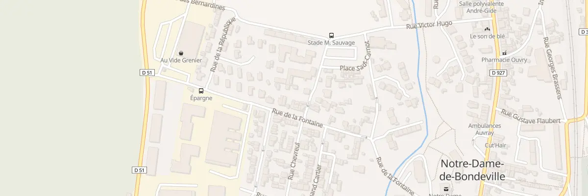 Plan du 28 Rue de la Fontaine à Notre-Dame-de-Bondeville