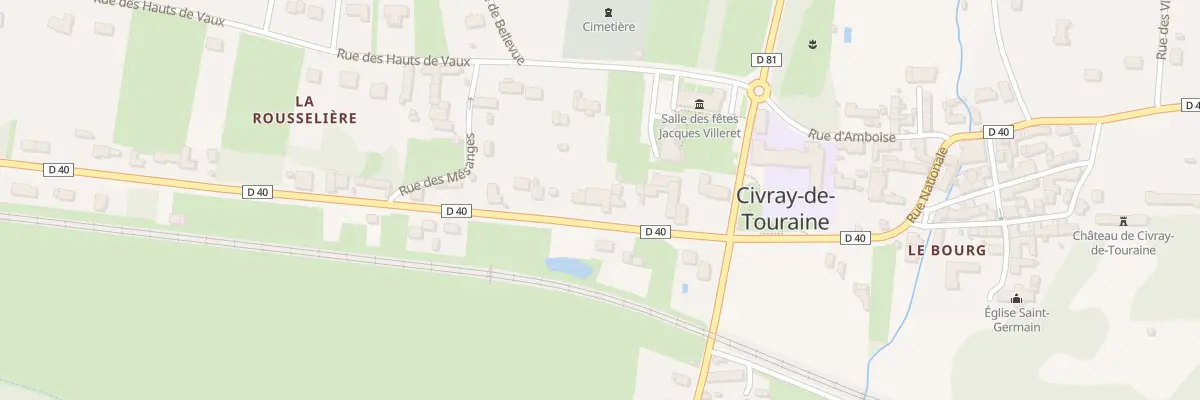 Plan du 18 Rue Nationale à Civray-de-Touraine