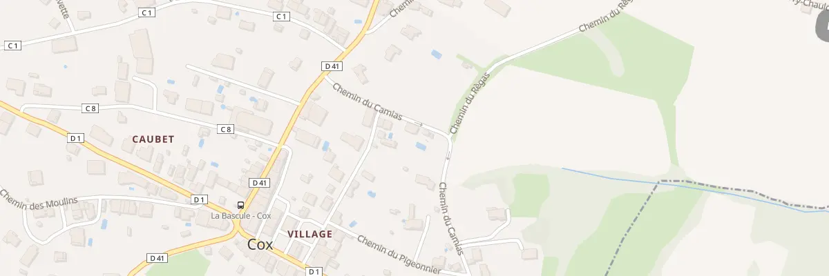 Plan du 84 Village à Cox