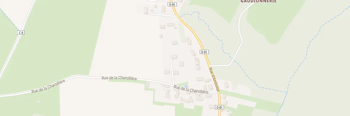Plan du 14 Rue de la Charollière à Civray-de-Touraine