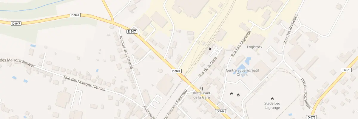 Plan du 2 Rte de Poitiers à Bellac