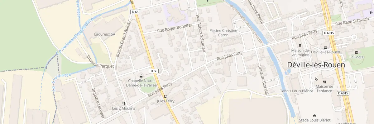 Plan du 1 Rue du Pdt Roosevelt à Déville-lès-Rouen