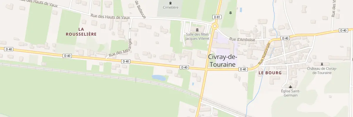 Plan du 16 Rue Nationale à Civray-de-Touraine