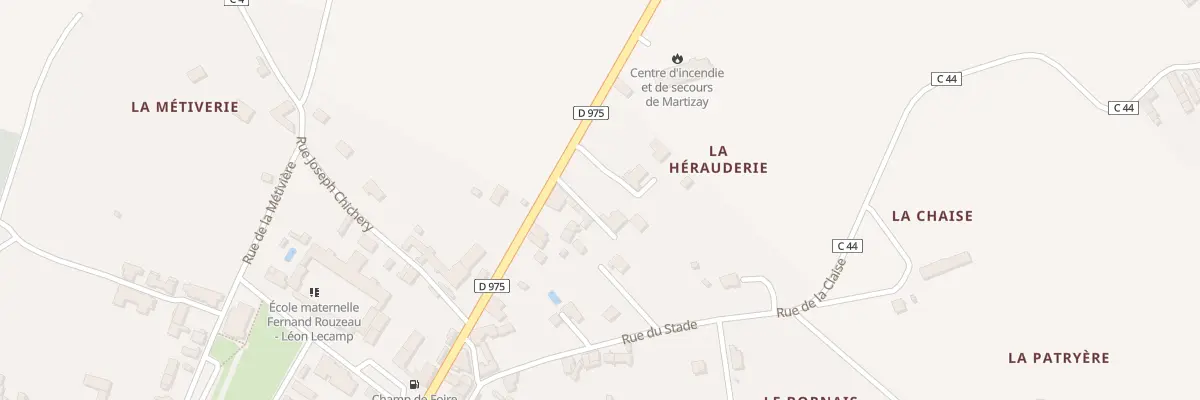Plan du 32 Rue de l’Europe à Martizay