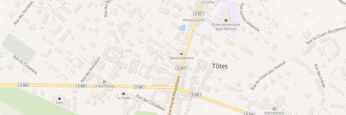 Plan du 27 Rue Guy de Maupassant à Tôtes