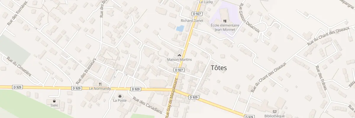 Plan du 29 Rue Guy de Maupassant à Tôtes