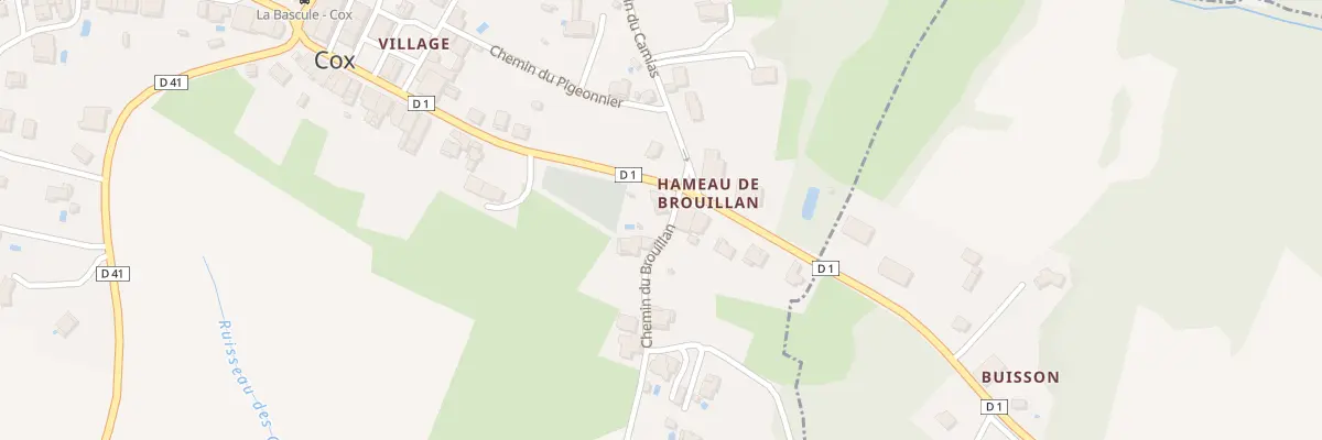Plan du 88 Village à Cox