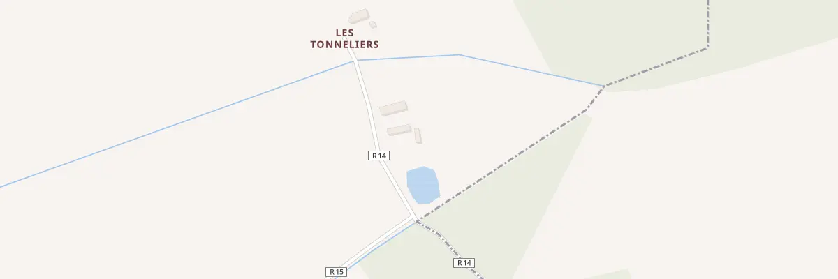 Plan du 2 Les Tonneliers à Luigny