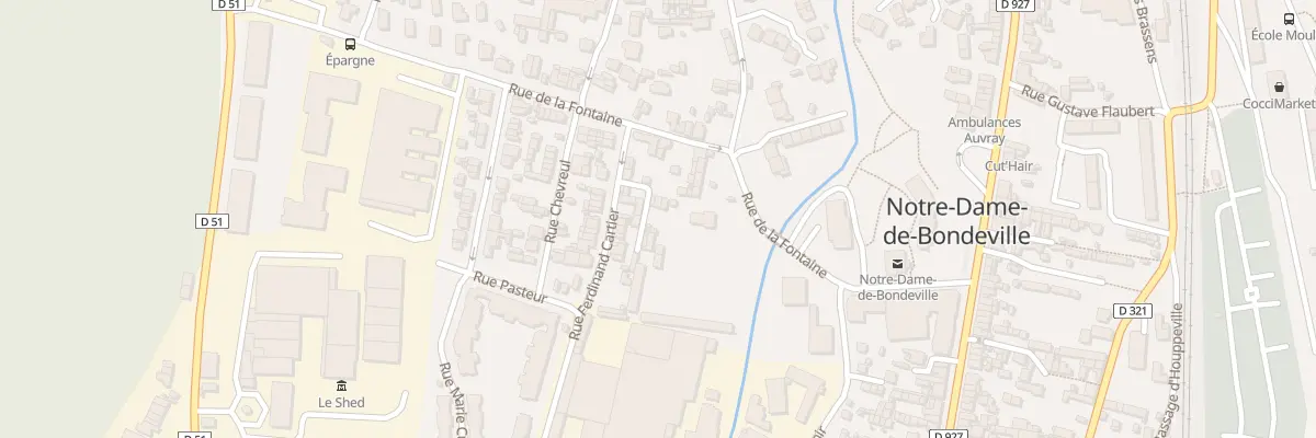 Plan du 25 Rue de la Fontaine à Notre-Dame-de-Bondeville