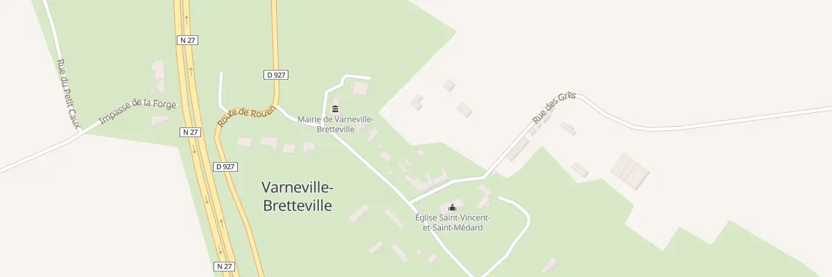 Plan du 285 Rue des Grès à Varneville-Bretteville