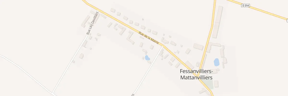 Plan du 13 Rue de la Mairie à Fessanvilliers-Mattanvilliers